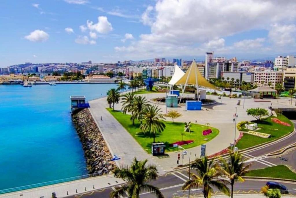 Estudio Con Terraza Vista Mar Las Palmas de Gran Canaria Ngoại thất bức ảnh